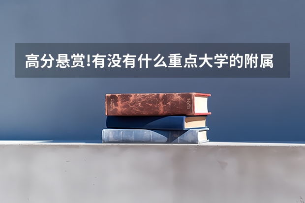 高分悬赏!有没有什么重点大学的附属学院,或者分校