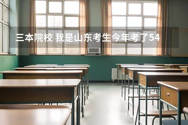 三本院校 我是山东考生今年考了548，想报考三本学校，最好是公办的能否推荐一下？？谢谢