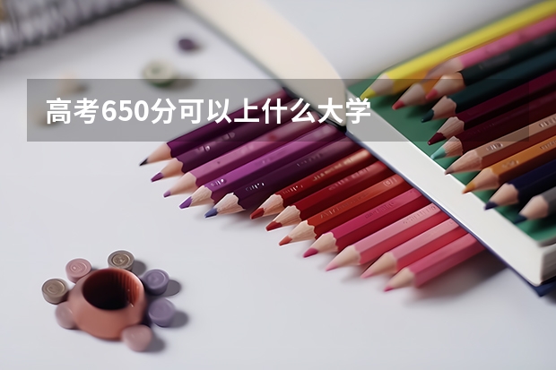 高考650分可以上什么大学