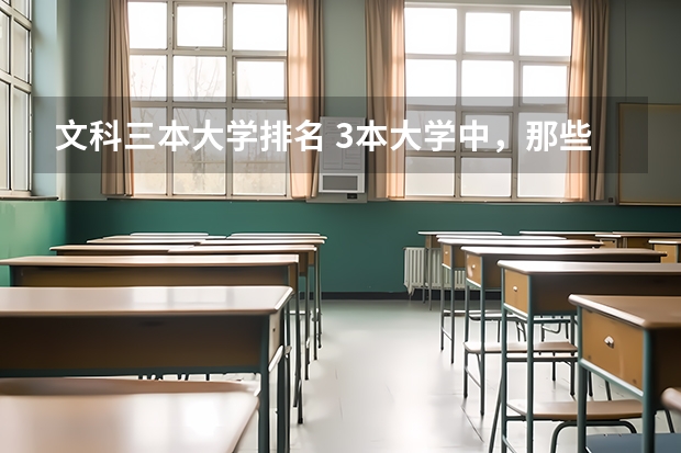 文科三本大学排名 3本大学中，那些有历史学专业？