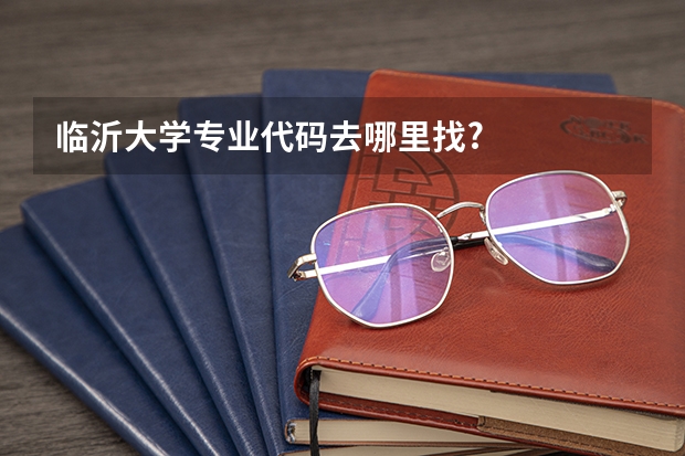 临沂大学专业代码去哪里找?