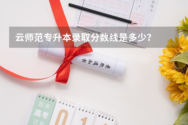 云师范专升本录取分数线是多少？