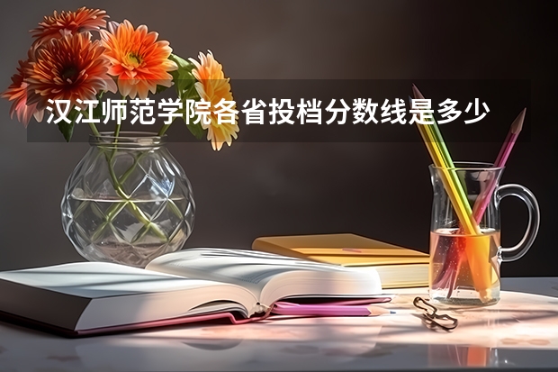 汉江师范学院各省投档分数线是多少