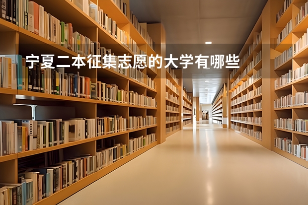 宁夏二本征集志愿的大学有哪些