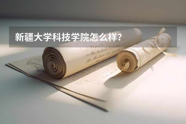 新疆大学科技学院怎么样？