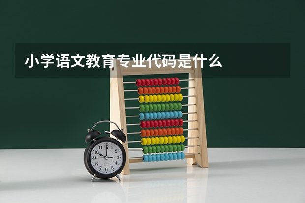 小学语文教育专业代码是什么