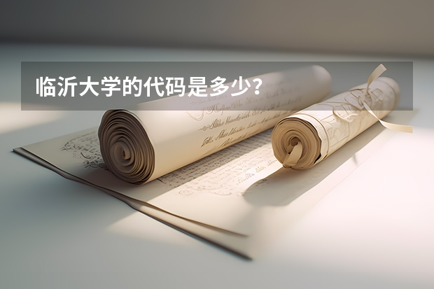 临沂大学的代码是多少？