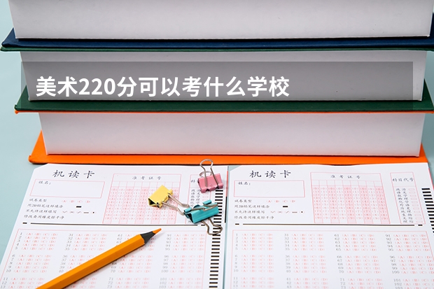 美术220分可以考什么学校