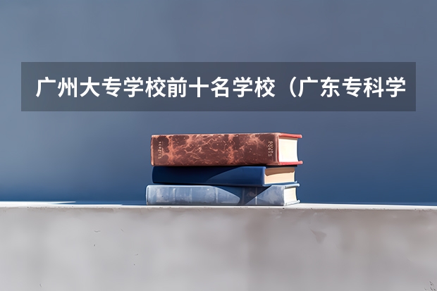 广州大专学校前十名学校（广东专科学院的排名）