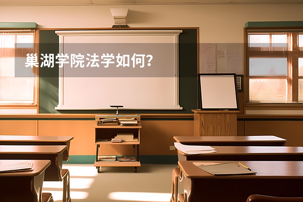 巢湖学院法学如何？