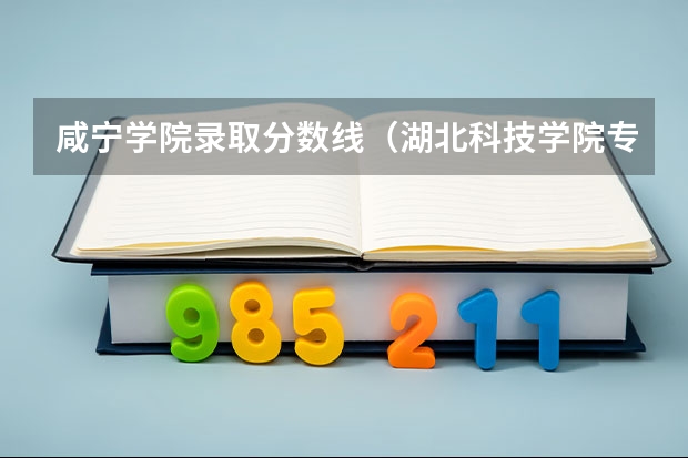 咸宁学院录取分数线（湖北科技学院专升本分数线）