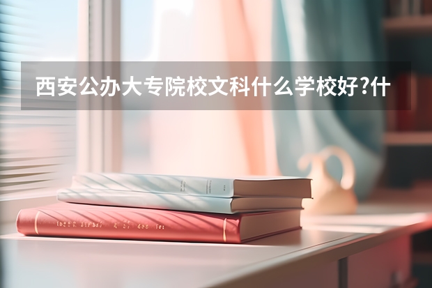 西安公办大专院校文科什么学校好?什么专业好?