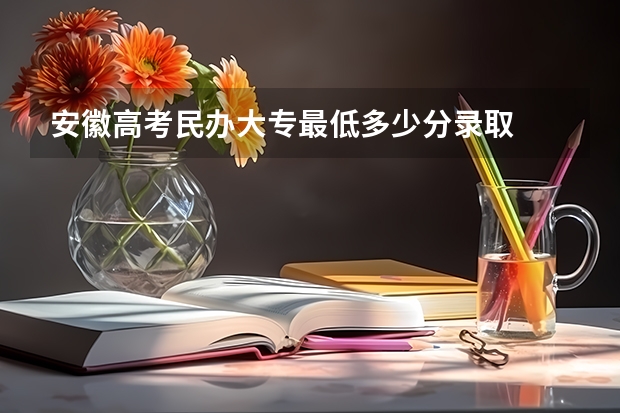 安徽高考民办大专最低多少分录取