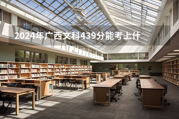 2024年广西文科439分能考上什么大学？