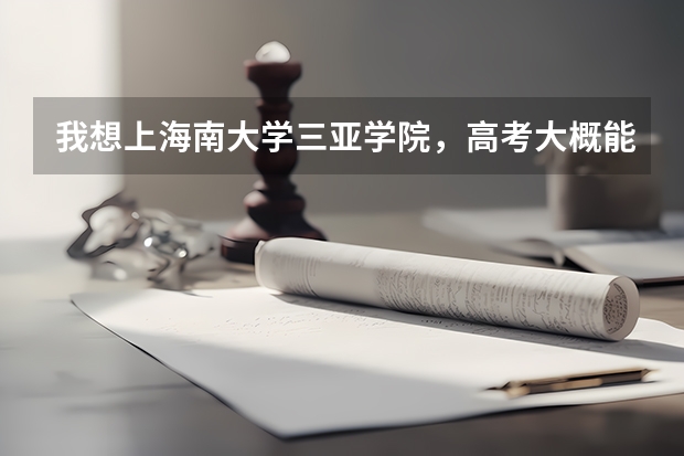 我想上海南大学三亚学院，高考大概能考490左右，能上吗