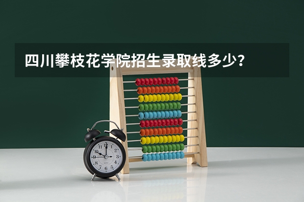 四川攀枝花学院招生录取线多少？