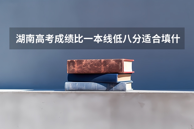 湖南高考成绩比一本线低八分适合填什么学校