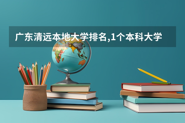 广东清远本地大学排名,1个本科大学,9个专科,你知道的有多少?