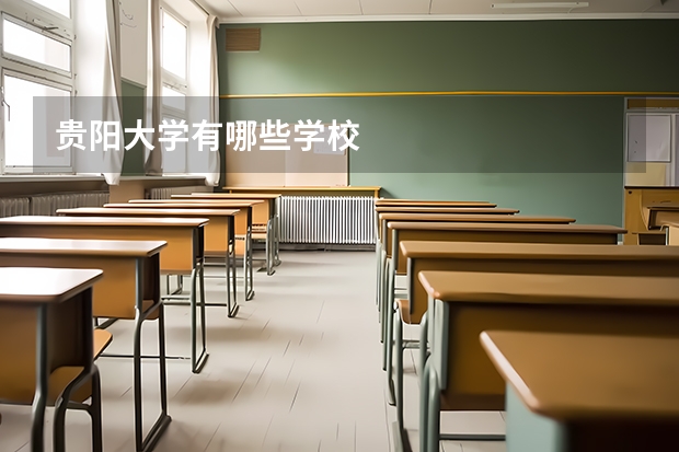 贵阳大学有哪些学校