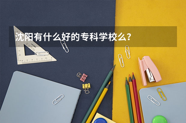 沈阳有什么好的专科学校么？