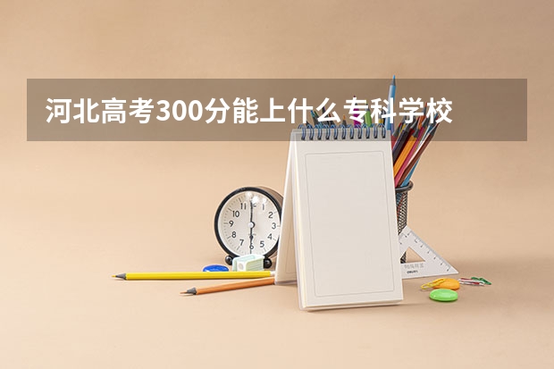 河北高考300分能上什么专科学校