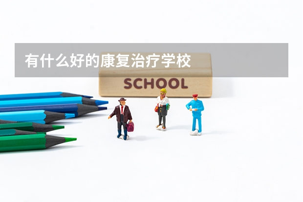 有什么好的康复治疗学校