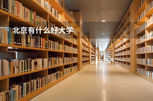 北京有什么好大学