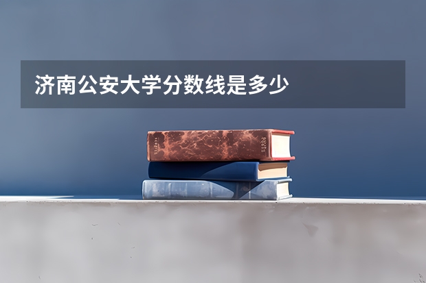 济南公安大学分数线是多少