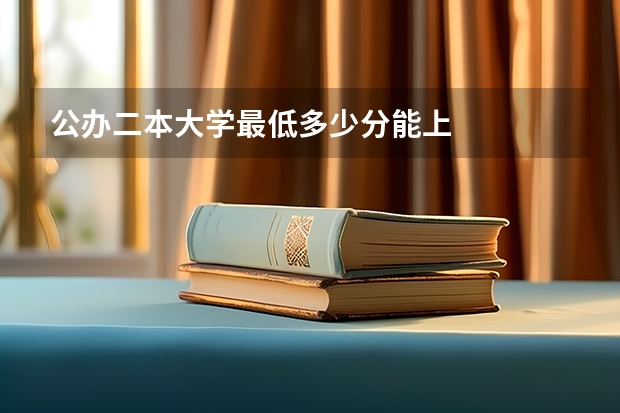 公办二本大学最低多少分能上