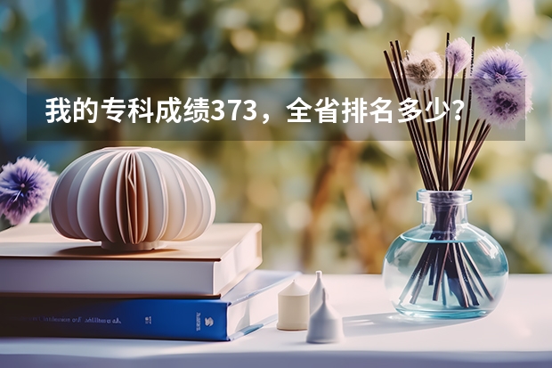 我的专科成绩373，全省排名多少？我想报旅游管理专业，有什么学校推荐？