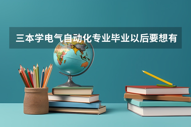 三本学电气自动化专业毕业以后要想有个高收入应该在大二的时候准备学点什么？